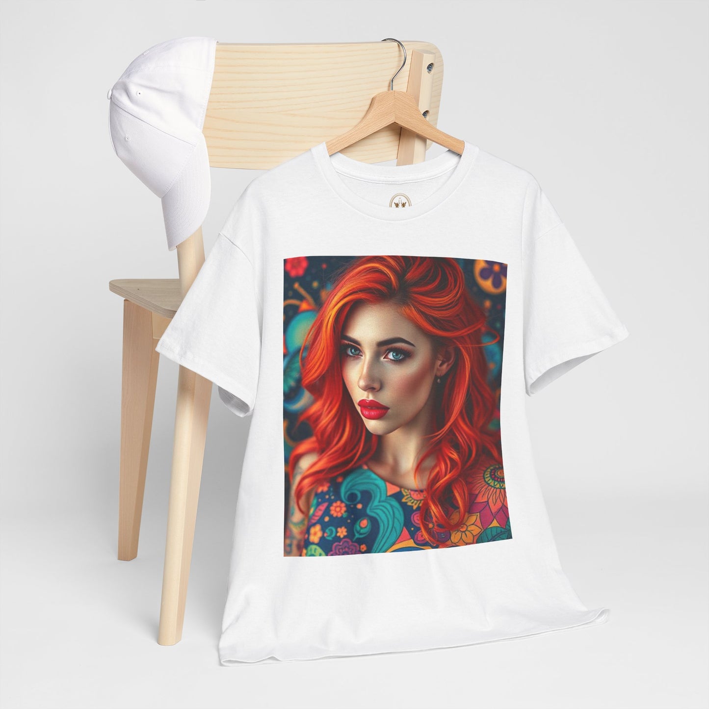 Unisex Heavy Cotton T-Shirt, Aquarius, Zodiac v1, Sexy Art
