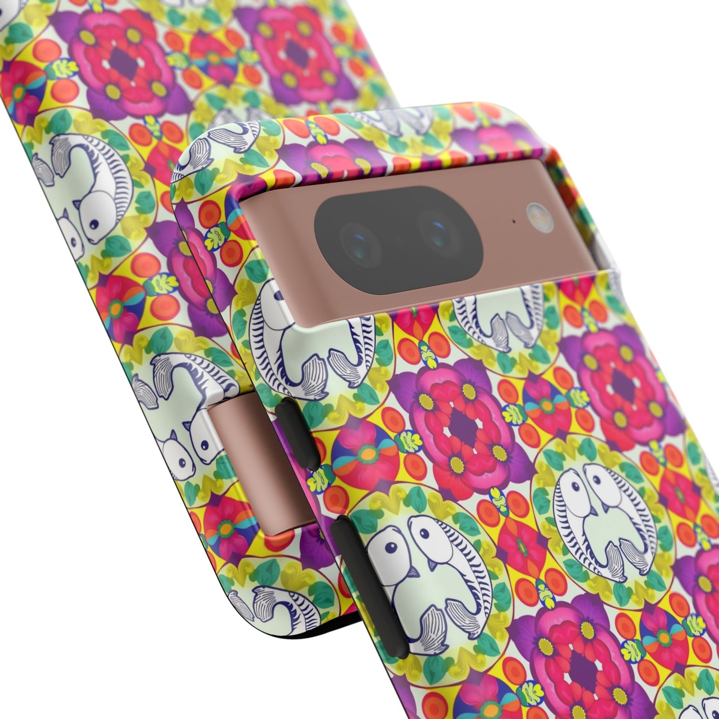 Tough Cases, Pisces, Zodiac v2, Flower Pattern