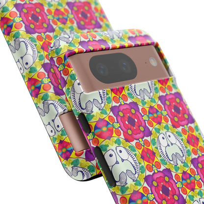 Tough Cases, Pisces, Zodiac v2, Flower Pattern