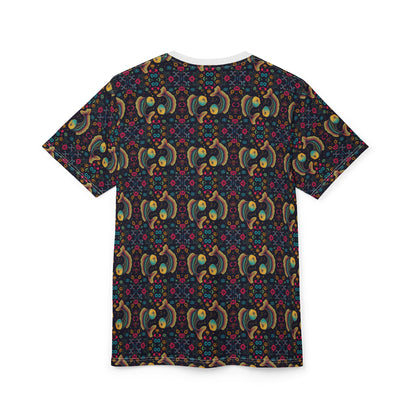 Unisex Cut & Sew T-Shirt, AOP, Pisces, Zodiac v1, Pattern