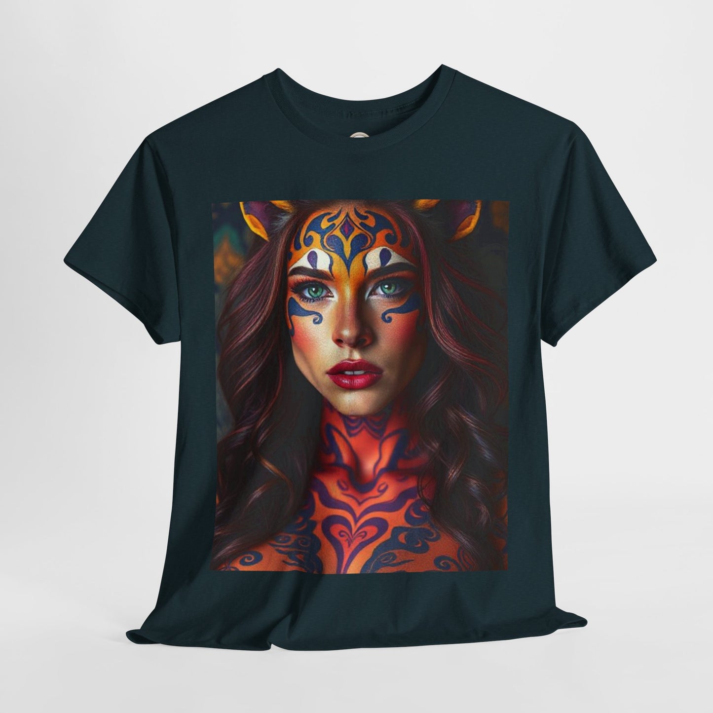 Unisex Heavy Cotton T-Shirt, Leo, Zodiac, Sexy Art
