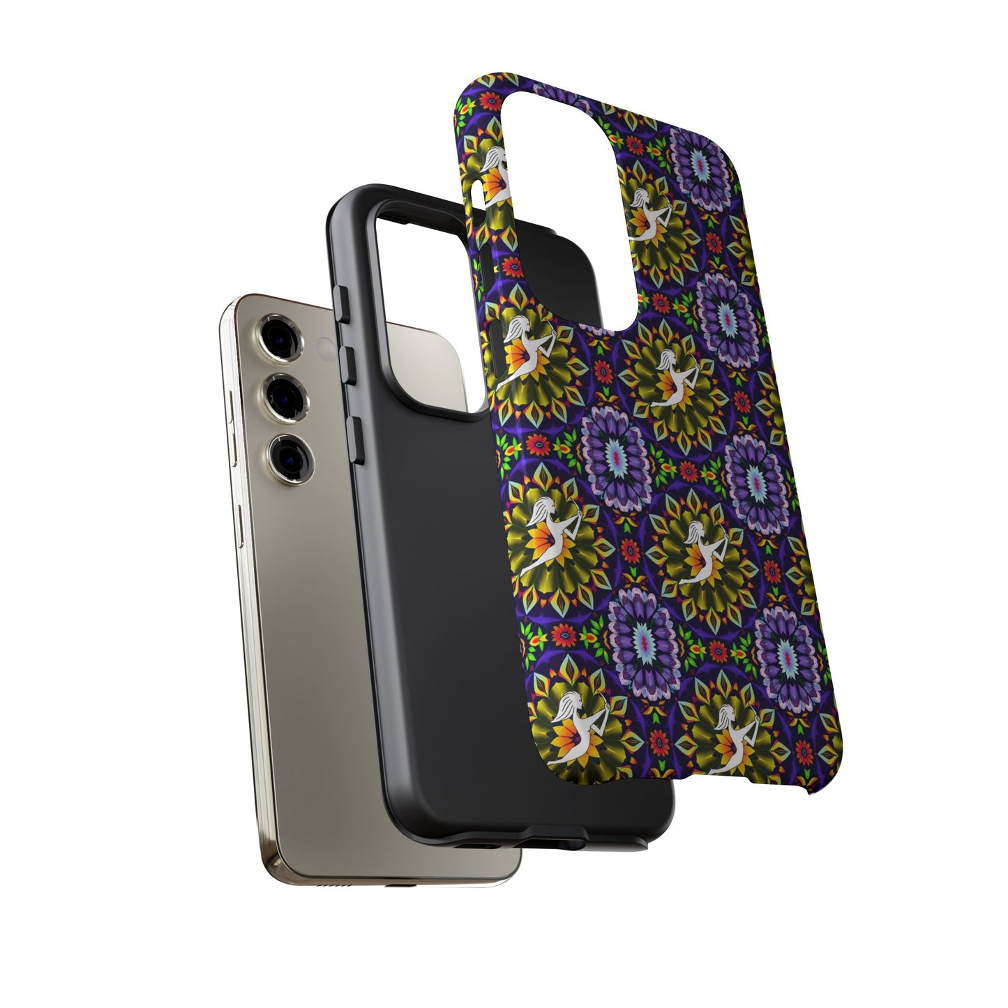 Tough Cases, Sagittarius, Zodiac v1, Flower Pattern
