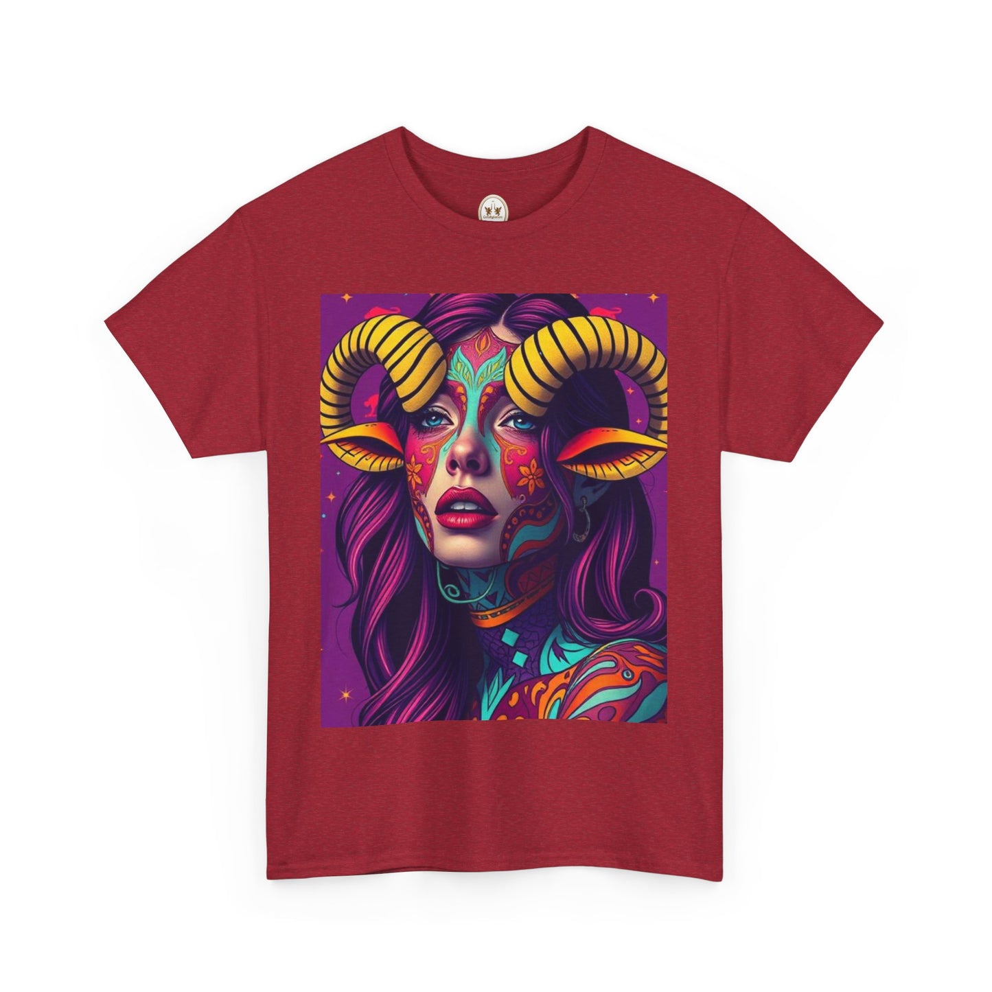 Unisex Heavy Cotton T-Shirt, Taurus, Zodiac v2, Sexy Art