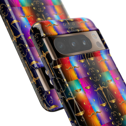 Tough Cases, Libra, Zodiac v1, Metal Pattern