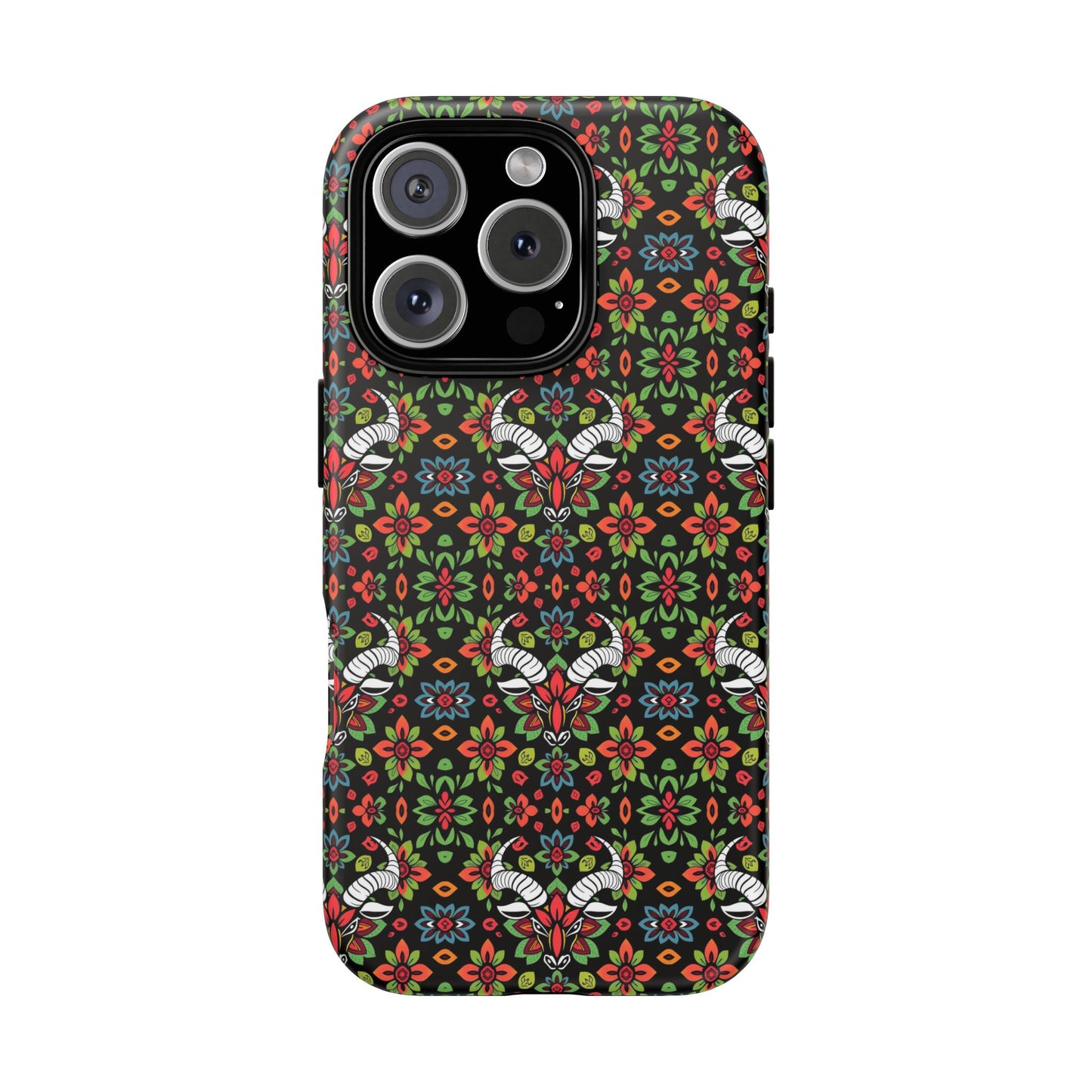 Tough Cases, Taurus, Zodiac v2, Flower Pattern