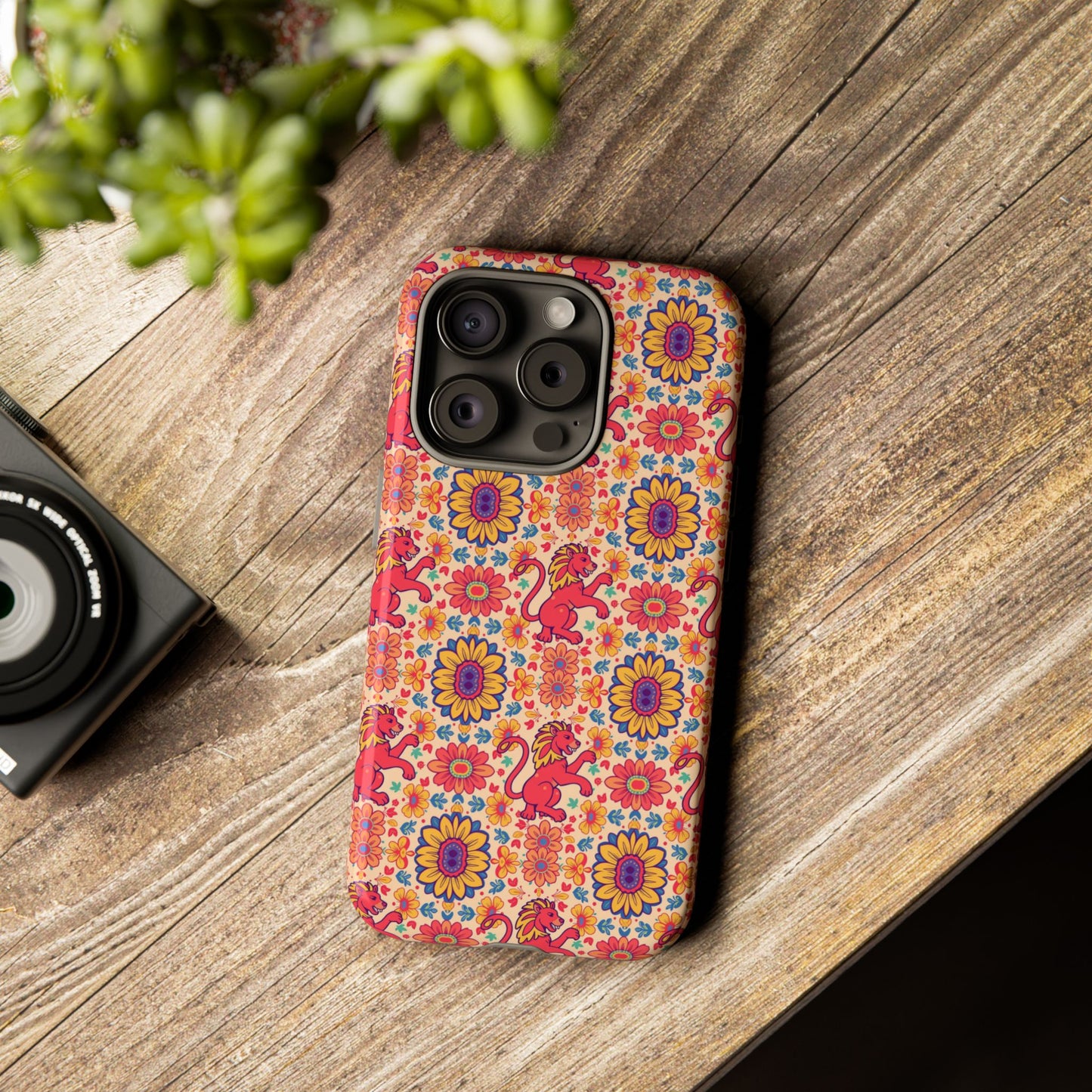 Tough Cases, Leo, Zodiac v1, Flower Pattern