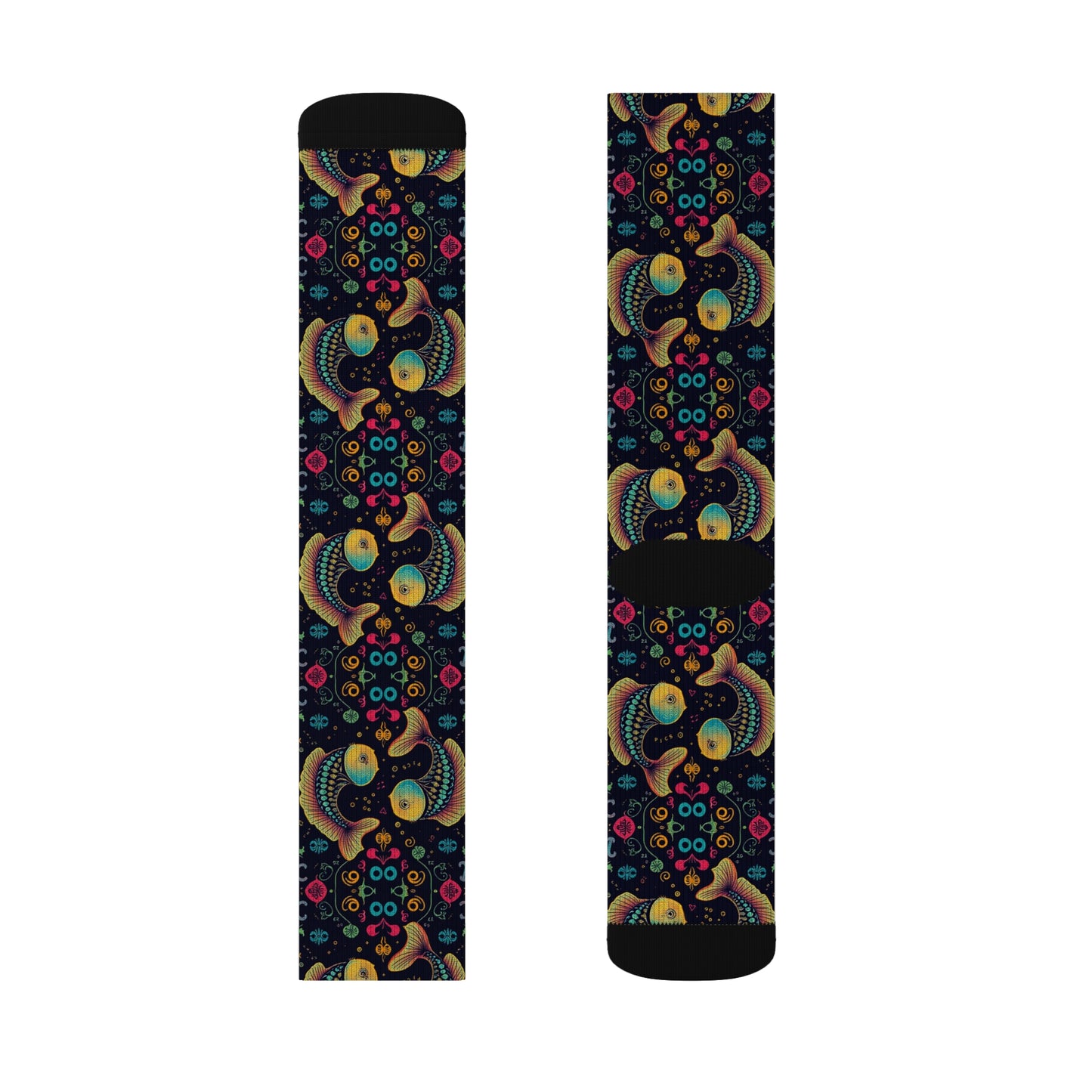 Sublimation Socks, Pisces, Zodiac v3, Pattern