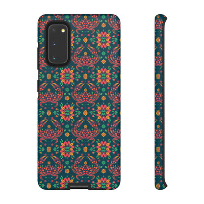 Tough Cases, Cancer, Zodiac v4, Flower Pattern