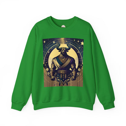 Unisex Heavy Blend™ Crewneck Sweatshirt, Minotaur, Taurus Zodiac Design