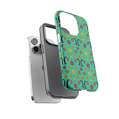 Tough Cases, Aquarius, Zodiac v2, Flower Pattern