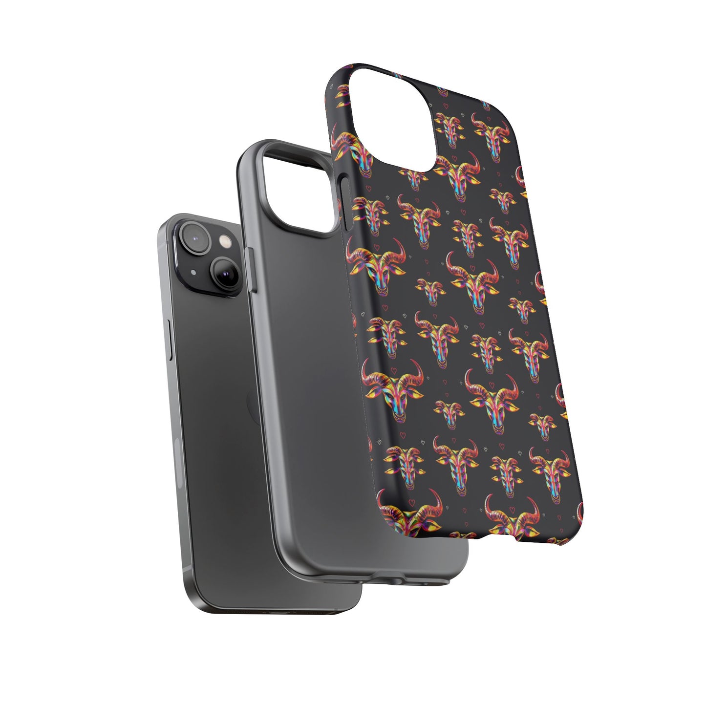 Tough Cases, Taurus, Zodiac, Metal Pattern