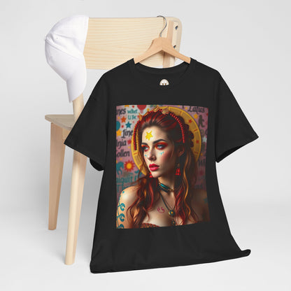 Unisex Heavy Cotton T-Shirt, Sagittarius, Zodiac, Sexy Art