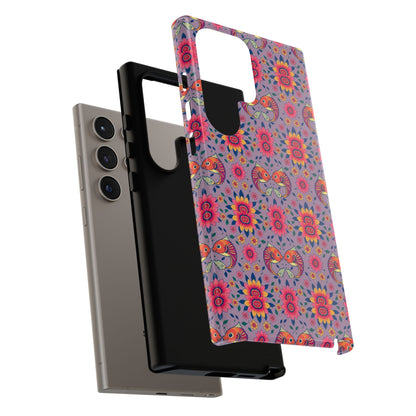 Tough Cases, Pisces, Zodiac v3, Flower Pattern