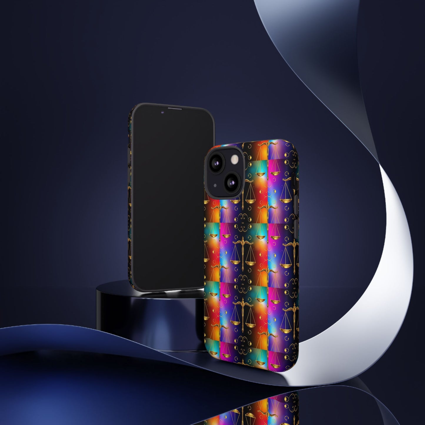 Tough Cases, Libra, Zodiac v1, Metal Pattern