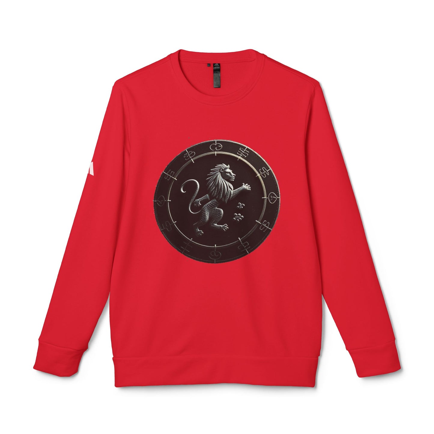 Adidas, Unisex Fleece Crewneck Sweatshirt, Leo, Space Animal, Zodiac