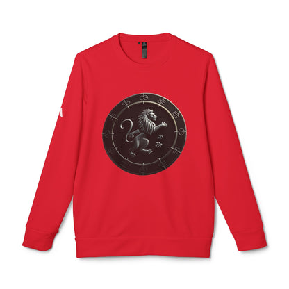 Adidas, Unisex Fleece Crewneck Sweatshirt, Leo, Space Animal, Zodiac
