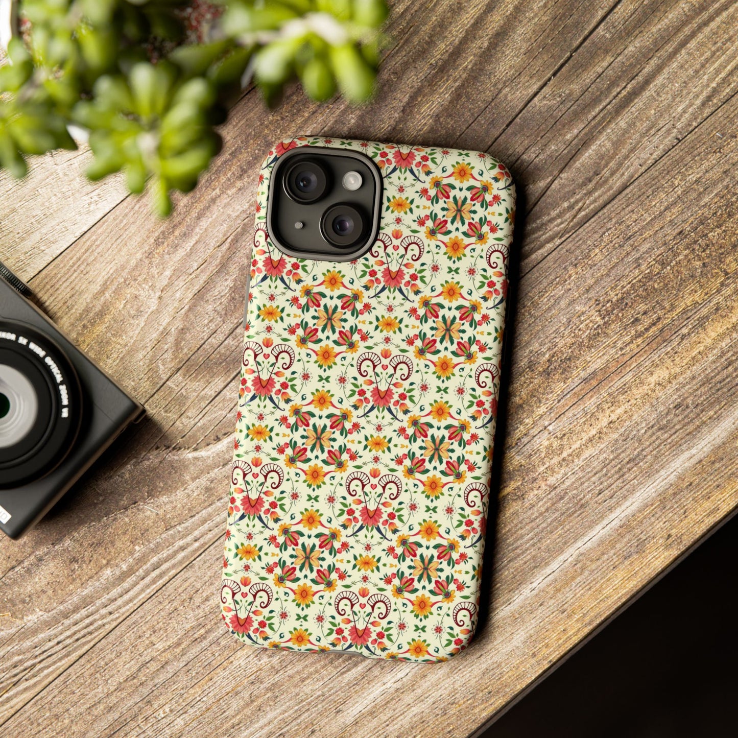 Tough Cases, Aries, Zodiac, Flower Pattern