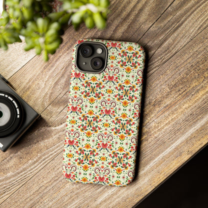 Tough Cases, Aries, Zodiac, Flower Pattern