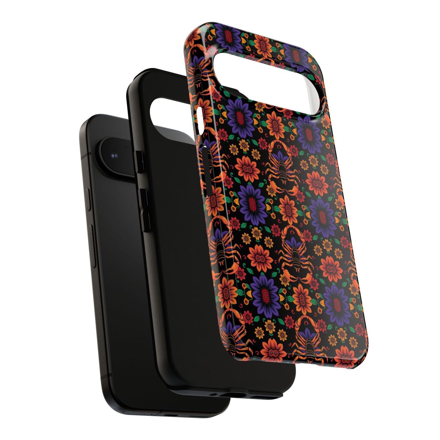 Tough Cases, Scorpio, Zodiac, Flower Pattern