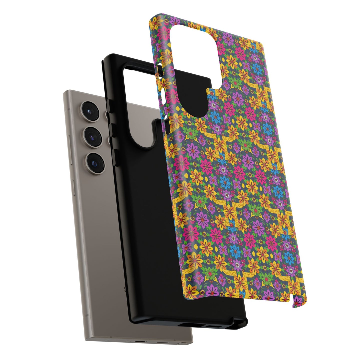 Tough Cases, Gemini, Zodiac v3, Flower Pattern