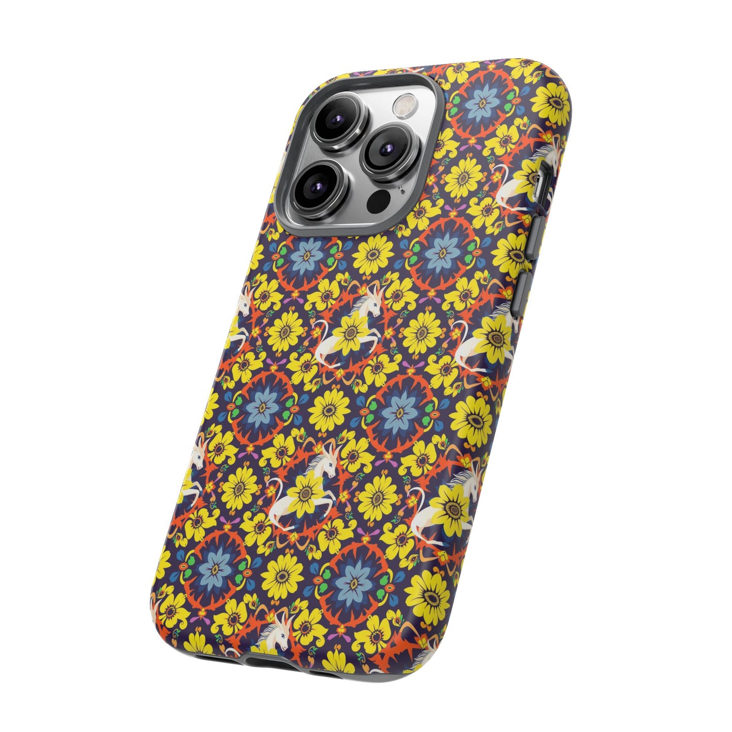 Tough Cases, Aquarius, Zodiac v3, Flower Pattern