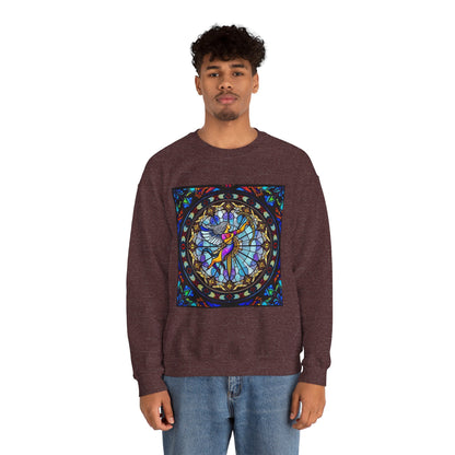 Unisex Heavy Blend™ Crewneck Sweatshirt, Glass, Sagittarius Zodiac Design