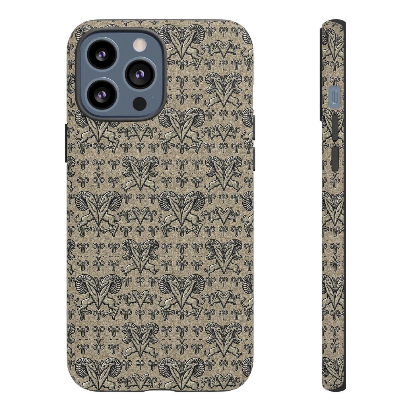 Tough Cases, Aries, Zodiac, Metal Pattern
