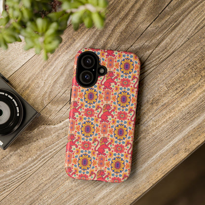 Tough Cases, Leo, Zodiac v1, Flower Pattern