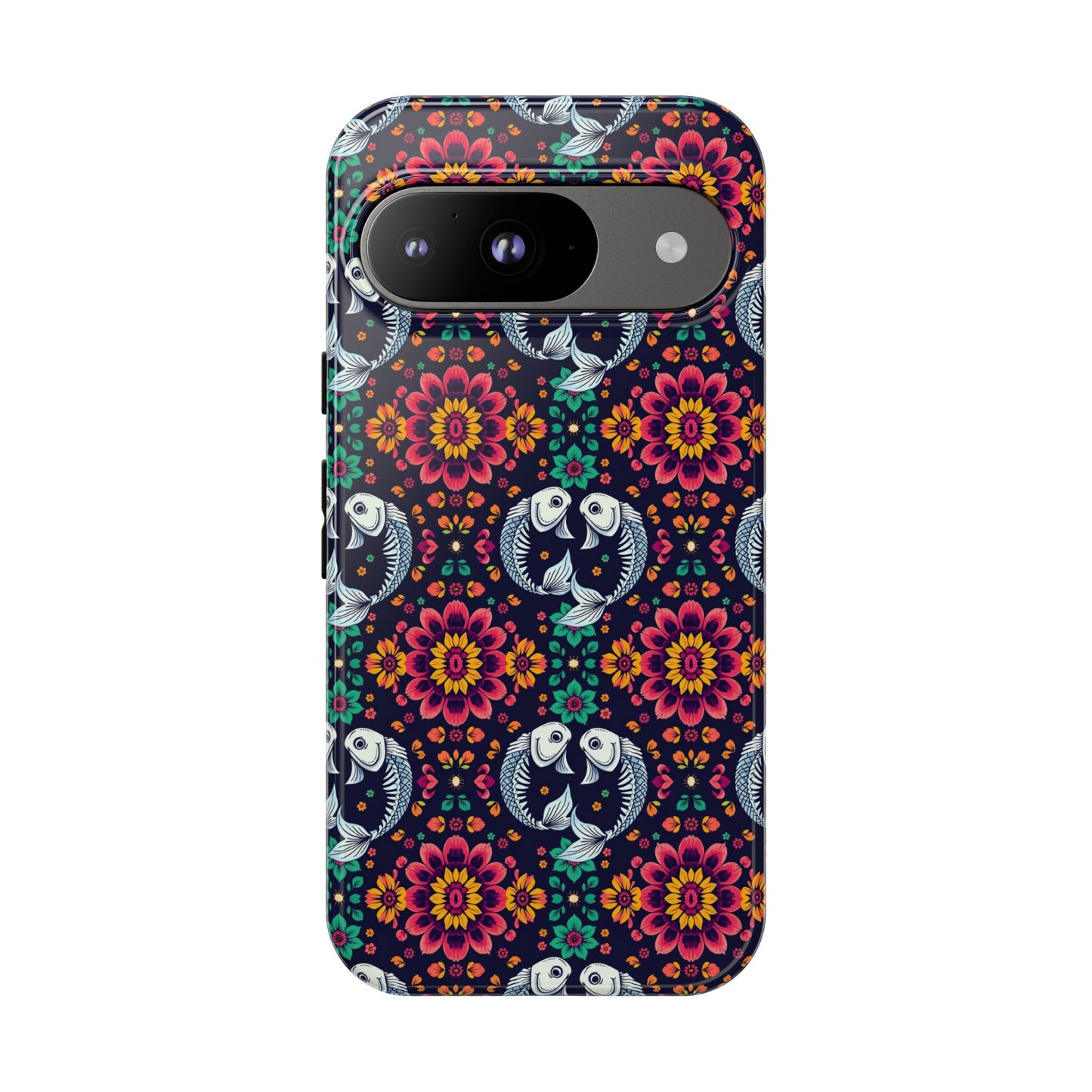 Tough Cases, Pisces, Zodiac v4, Flower Pattern