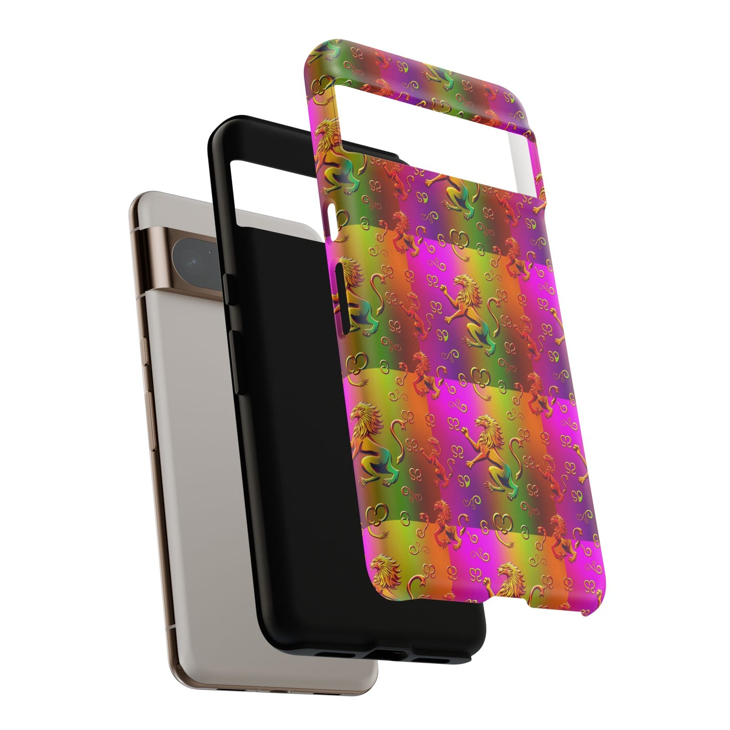 Tough Cases, Leo, Zodiac v1, Metal Pattern