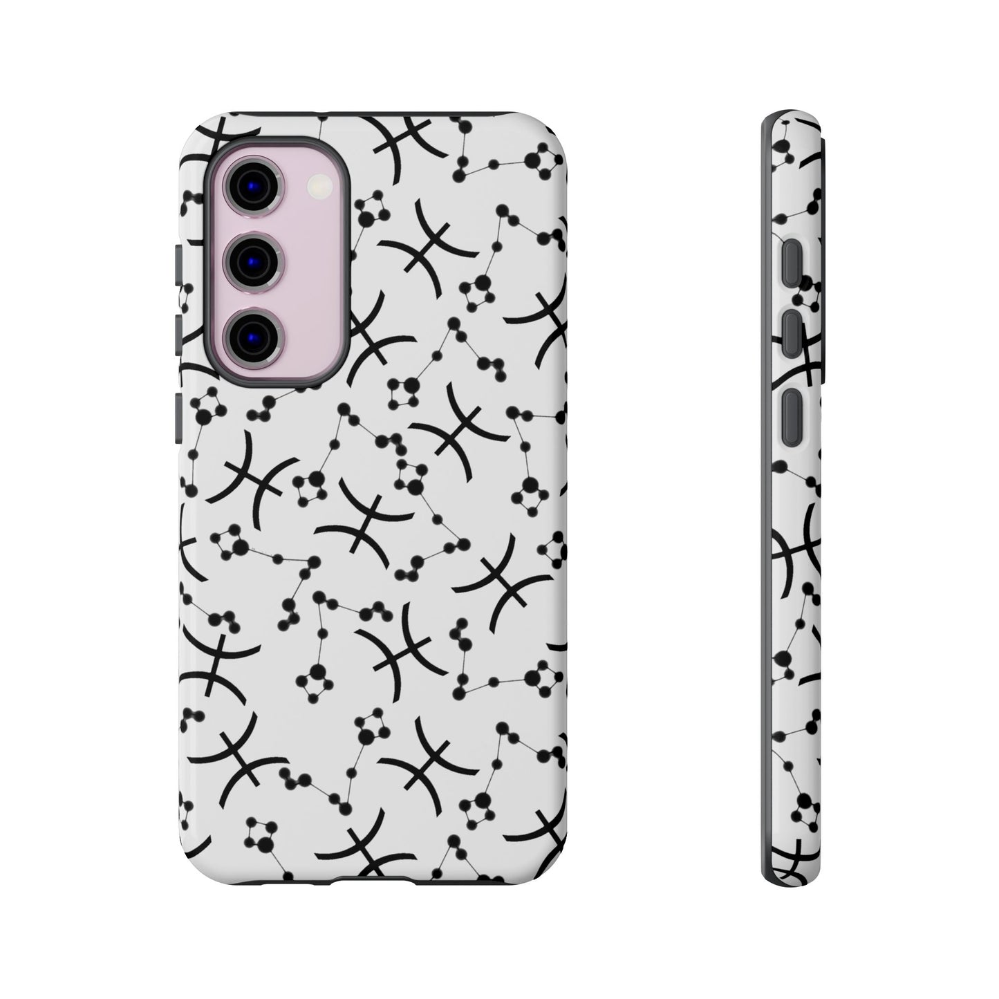 Tough Cases with the Pisces Zodiac sign for iPhone, Samsung Galaxy, and Google Pixel devices