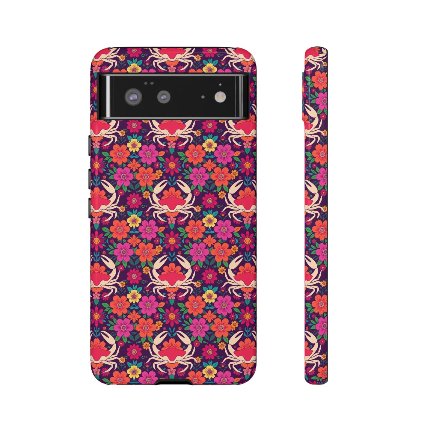 Tough Cases, Cancer, Zodiac v1, Flower Pattern