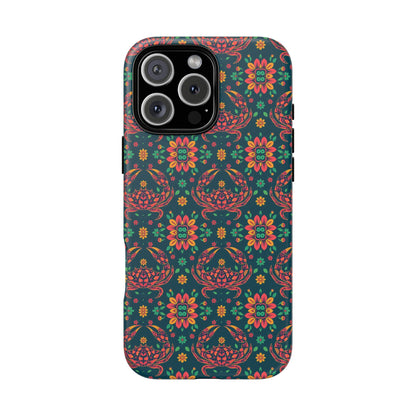 Tough Cases, Cancer, Zodiac v4, Flower Pattern