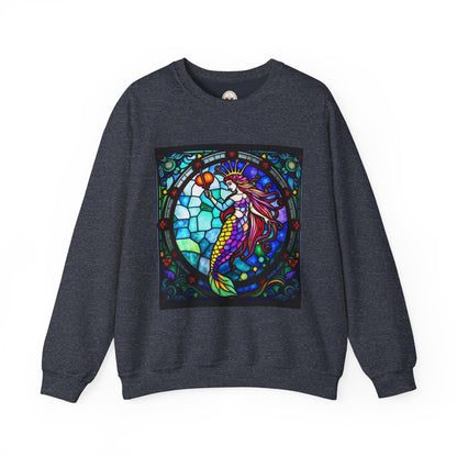 Unisex Heavy Blend™ Crewneck Sweatshirt, Glass, Aquarius Zodiac Design