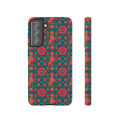 Tough Cases, Leo, Zodiac v2, Flower Pattern