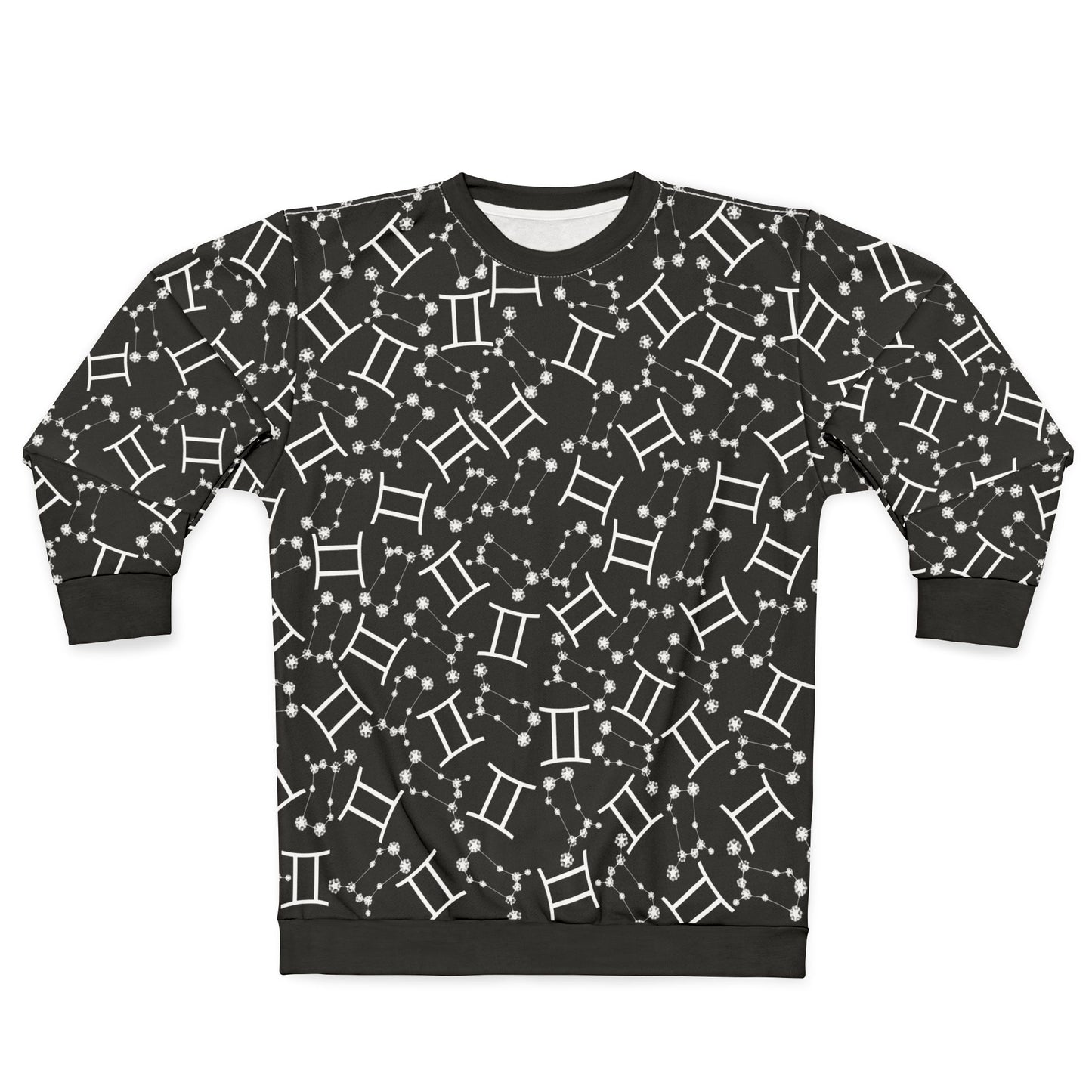 Zodiac AOP Unisex Sweatshirt Gemini Zodiac Sign