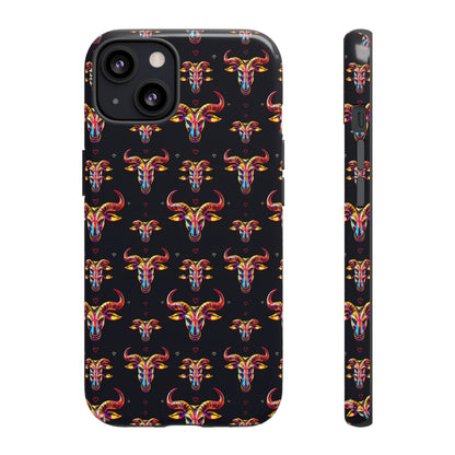 Tough Cases, Taurus, Zodiac, Metal Pattern