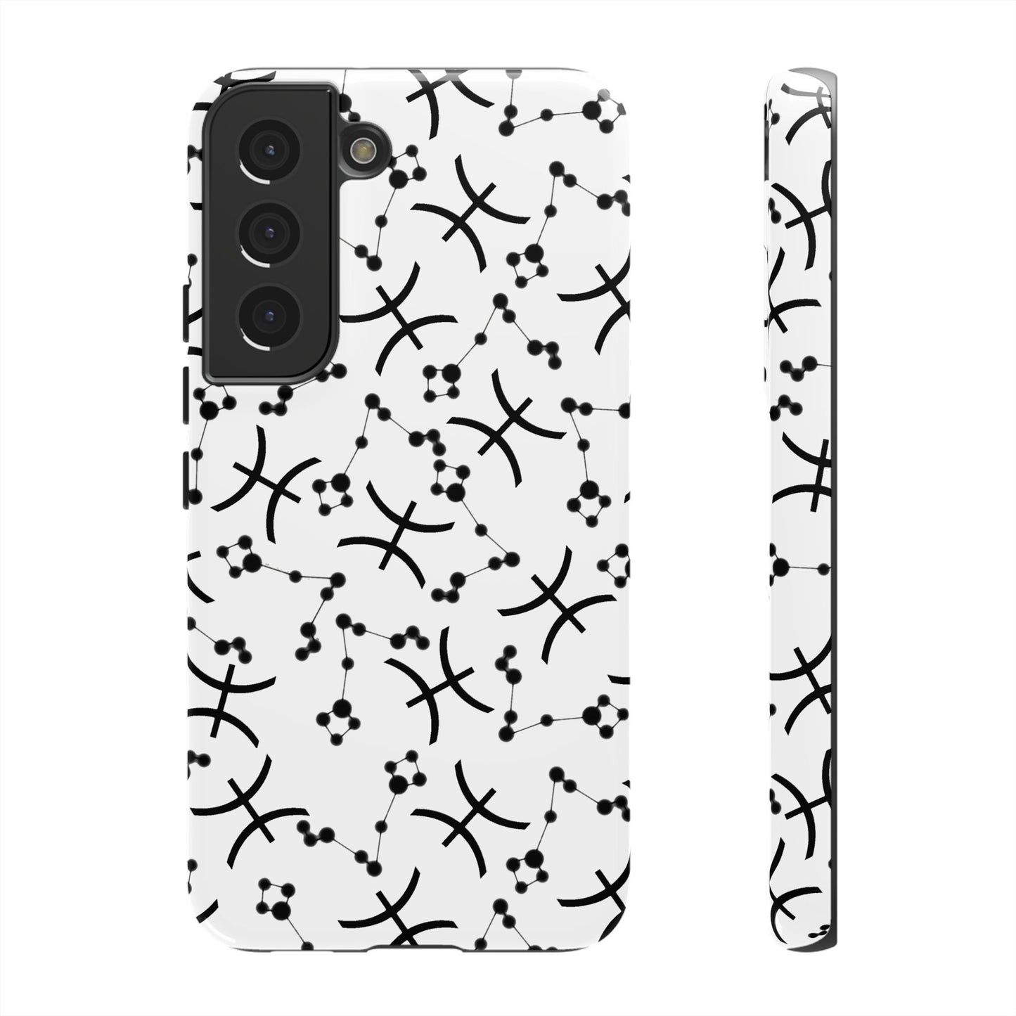 Tough Cases with the Pisces Zodiac sign for iPhone, Samsung Galaxy, and Google Pixel devices