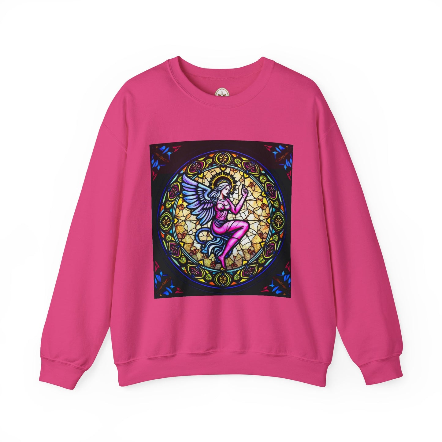 Unisex Heavy Blend™ Crewneck Sweatshirt, Glass 1, Virgo Zodiac Design
