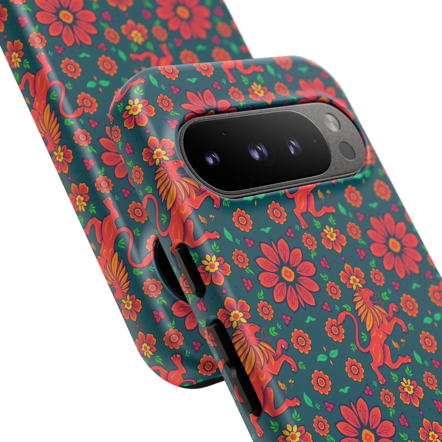 Tough Cases, Leo, Zodiac v2, Flower Pattern