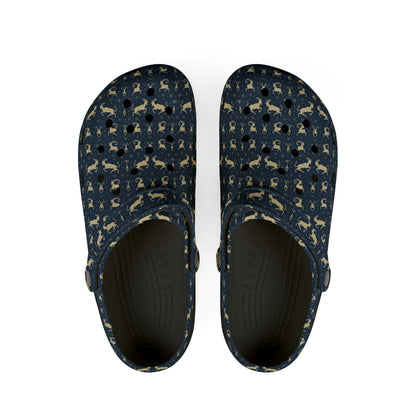 EVA Foam Rubber Shoes, (AOP), Capricorn, Zodiac v4, Pattern