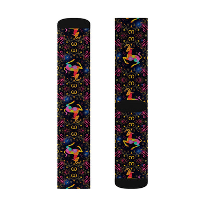 Sublimation Socks, Capricorn, Zodiac v3, Pattern