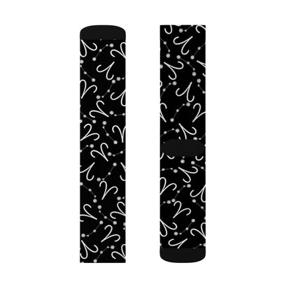 Zodiac Sublimation Socks Aries Zodiac sign