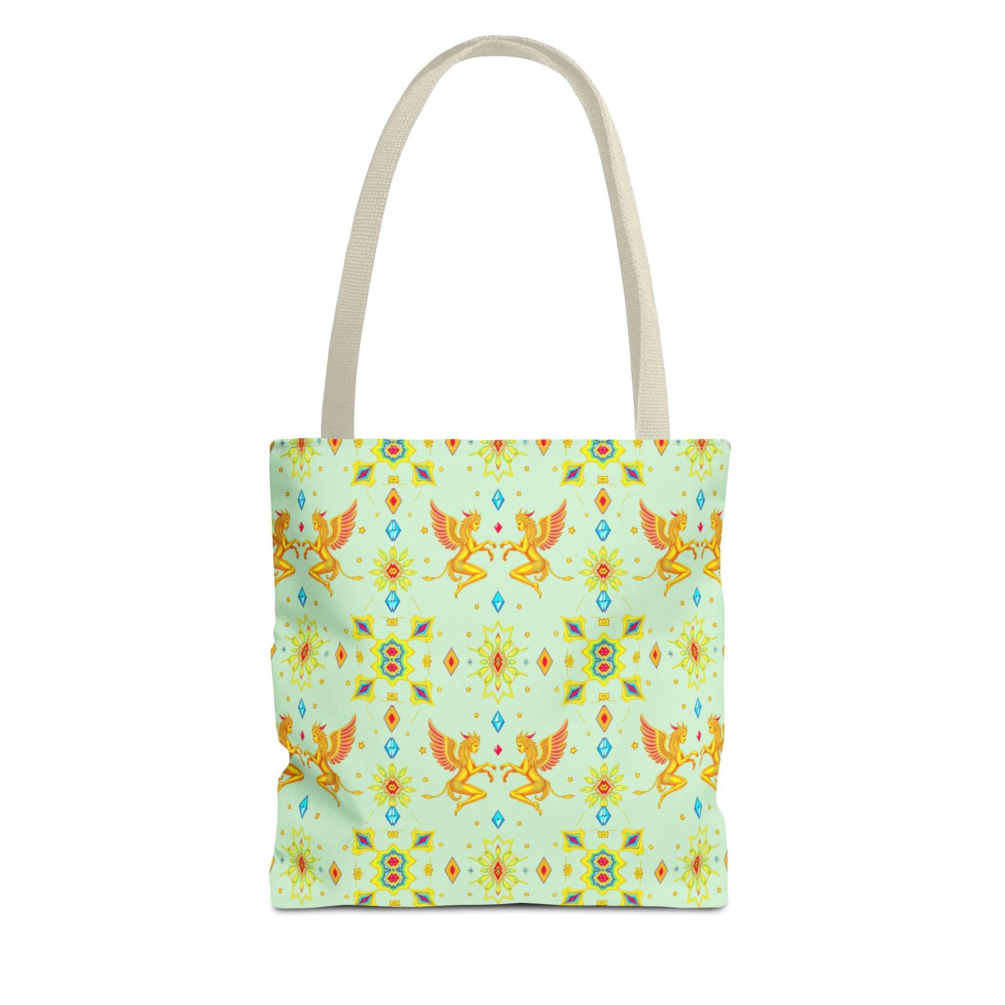 Tote Bag (AOP), Gemini, Zodiac v1, Jewel Pattern