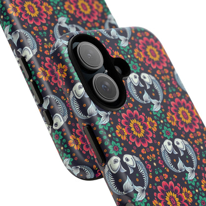 Tough Cases, Pisces, Zodiac v4, Flower Pattern