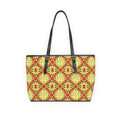 Leather Shoulder Bag, Virgo, Zodiac, Flower Pattern