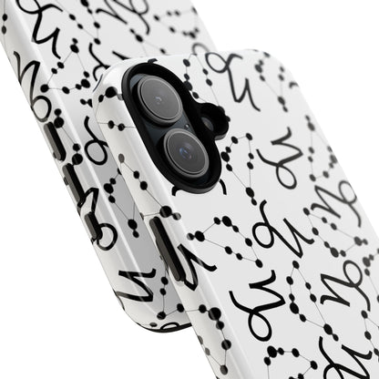 Tough Cases with the Capricorn Zodiac sign for iPhone, Samsung Galaxy, and Google Pixel devices