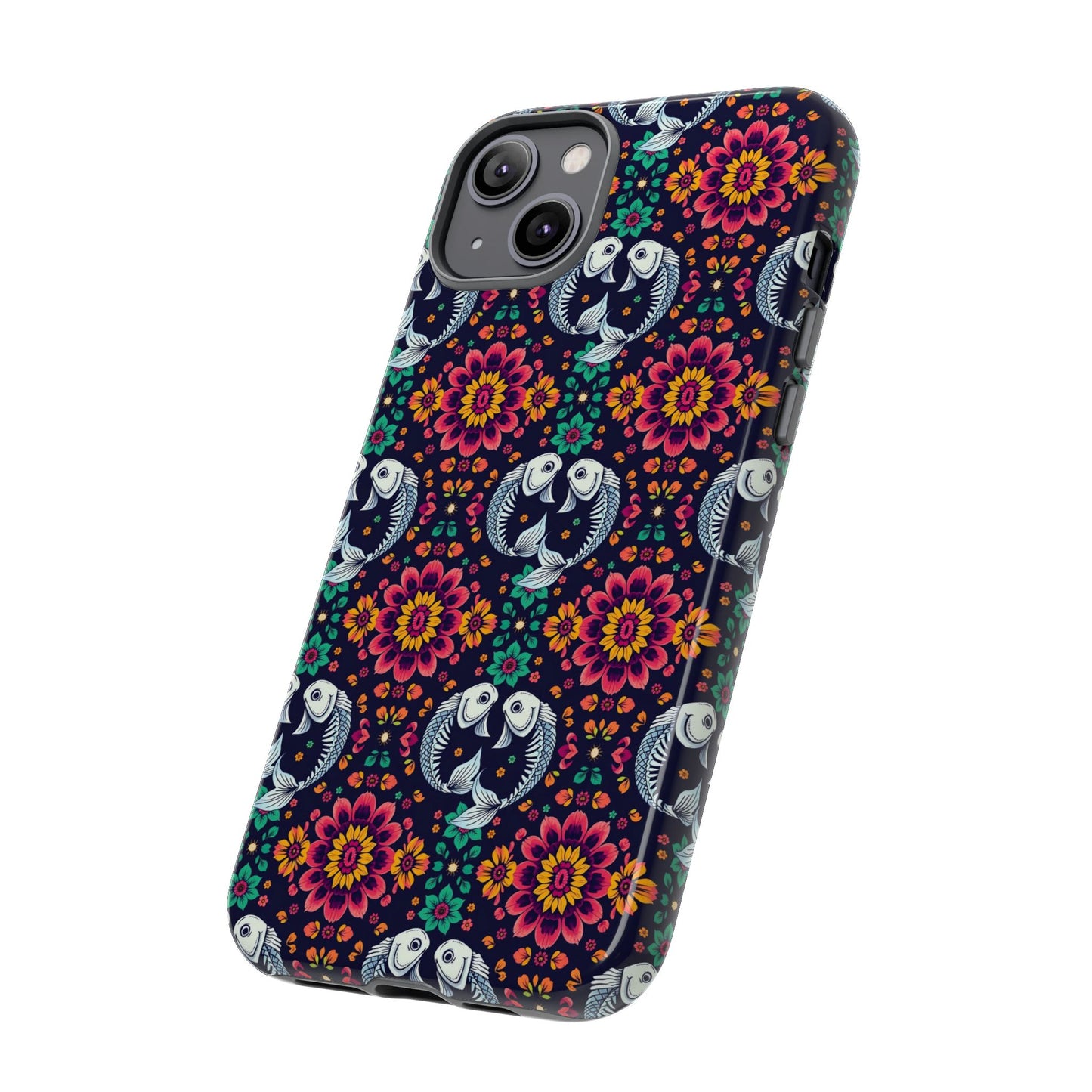 Tough Cases, Pisces, Zodiac v4, Flower Pattern