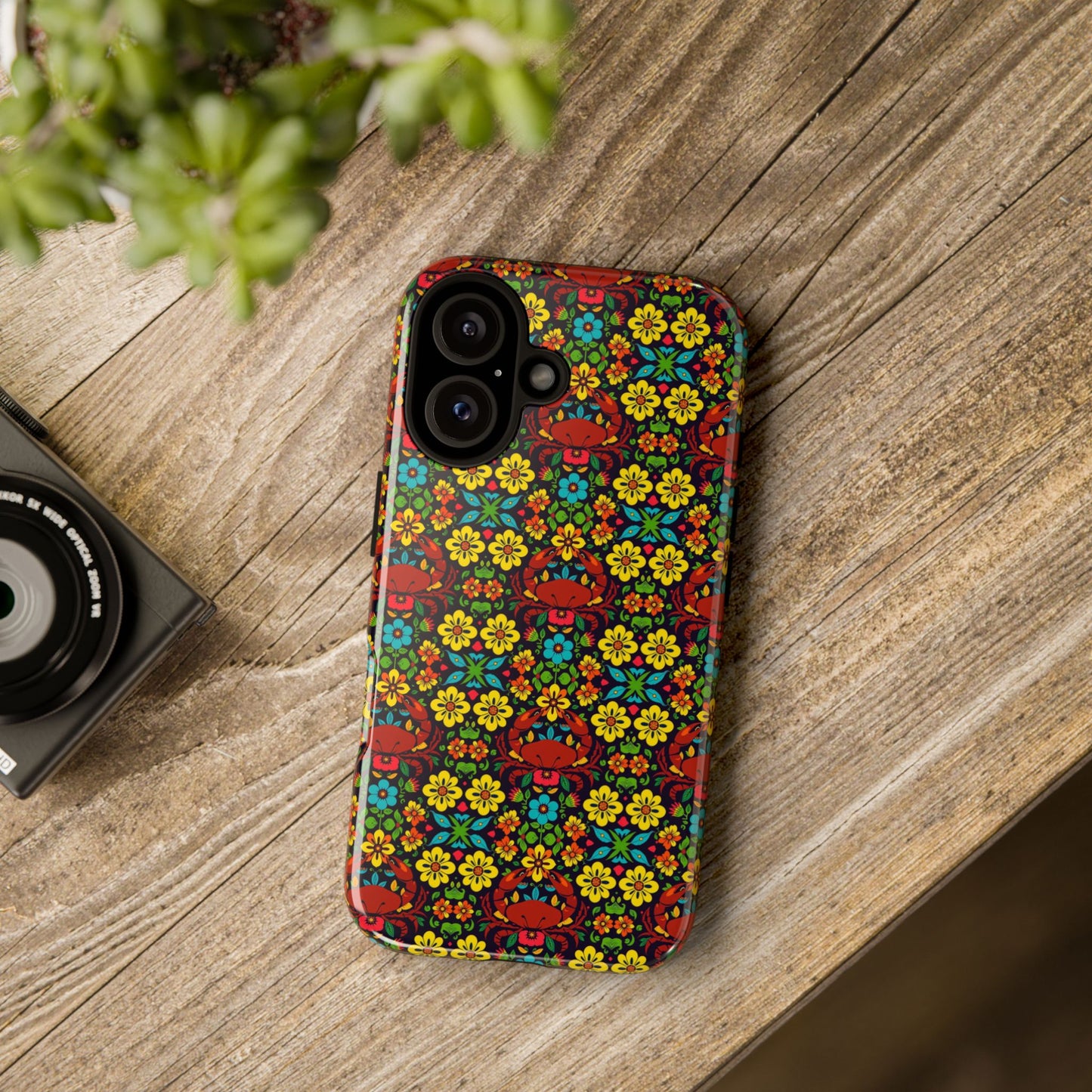 Tough Cases, Cancer, Zodiac v2, Flower Pattern