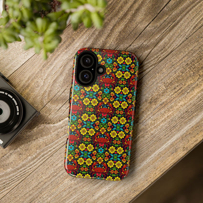 Tough Cases, Cancer, Zodiac v2, Flower Pattern